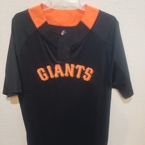 San Francisco Giants black Henley shirt